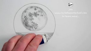 How to Draw The Moon: Step by Step Pencil Drawing