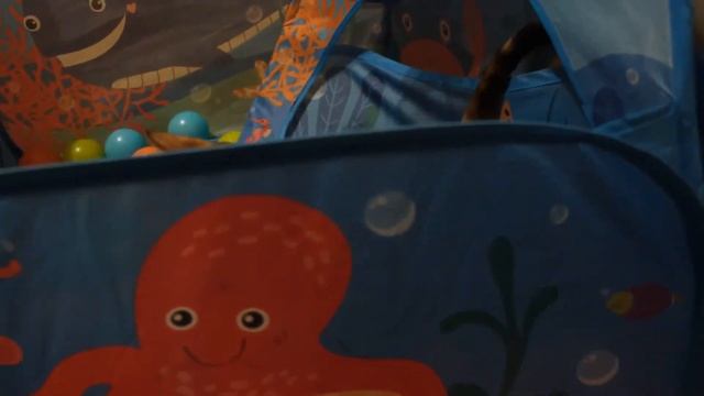 Бенгальский котенок Жужа играет в сухом бассейне с мячами и игрушками смотреть онлайн