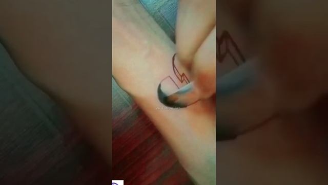 Broken HEART tattoo _temporary tattoo