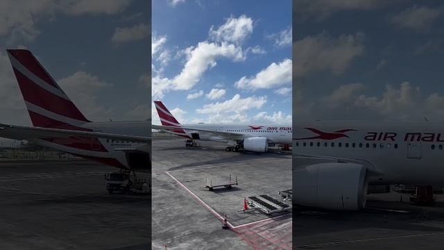 What a BEAUTY ❗️Air Mauritius ?? Airbus A350 at Mauritius Airport - #shorts