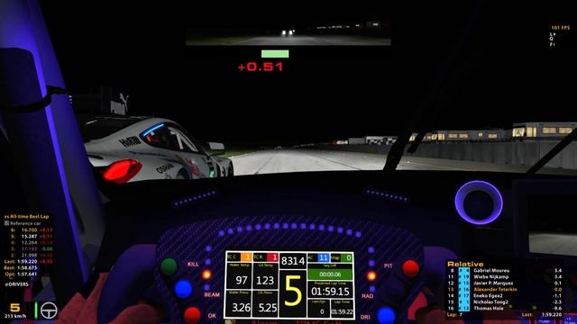 IMSA. Этап 10 - Sebring International Raceway. Гонка 1. Едем на Porsche 911 RSR смотреть онлайн