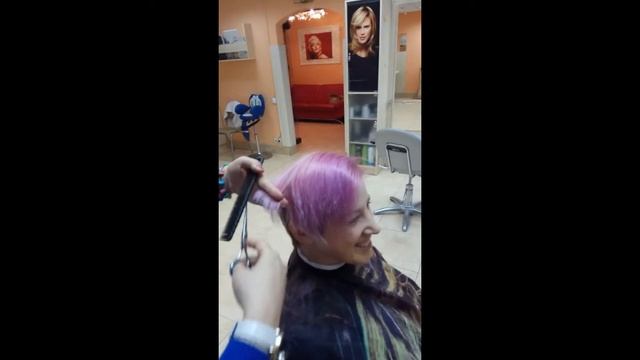 Салонная стрижка Пикси "Wash and go" техника Noviale , Тула ,  Видео урок