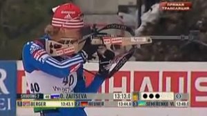 биатлон кубок мира 2008-2009 7 этап Ванкувер спринт женщины