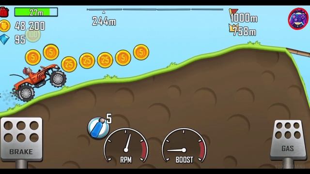 HILL CLIMB RACING - Car Level Completely different for Android Gameplay смотреть онлайн