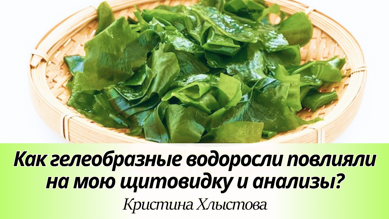 Как гелеобразные водоросли повлияли на мою щитовидку и анализы | Кристина Хлыстова