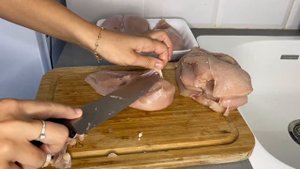 Как чистить/резать/мыть куриную грудку