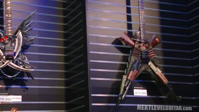 Highlights from 2015 NAMM show pt4 Gibson PRS EVH Jackson guitars Ernie Ball Dave LaRue playing смотреть онлайн