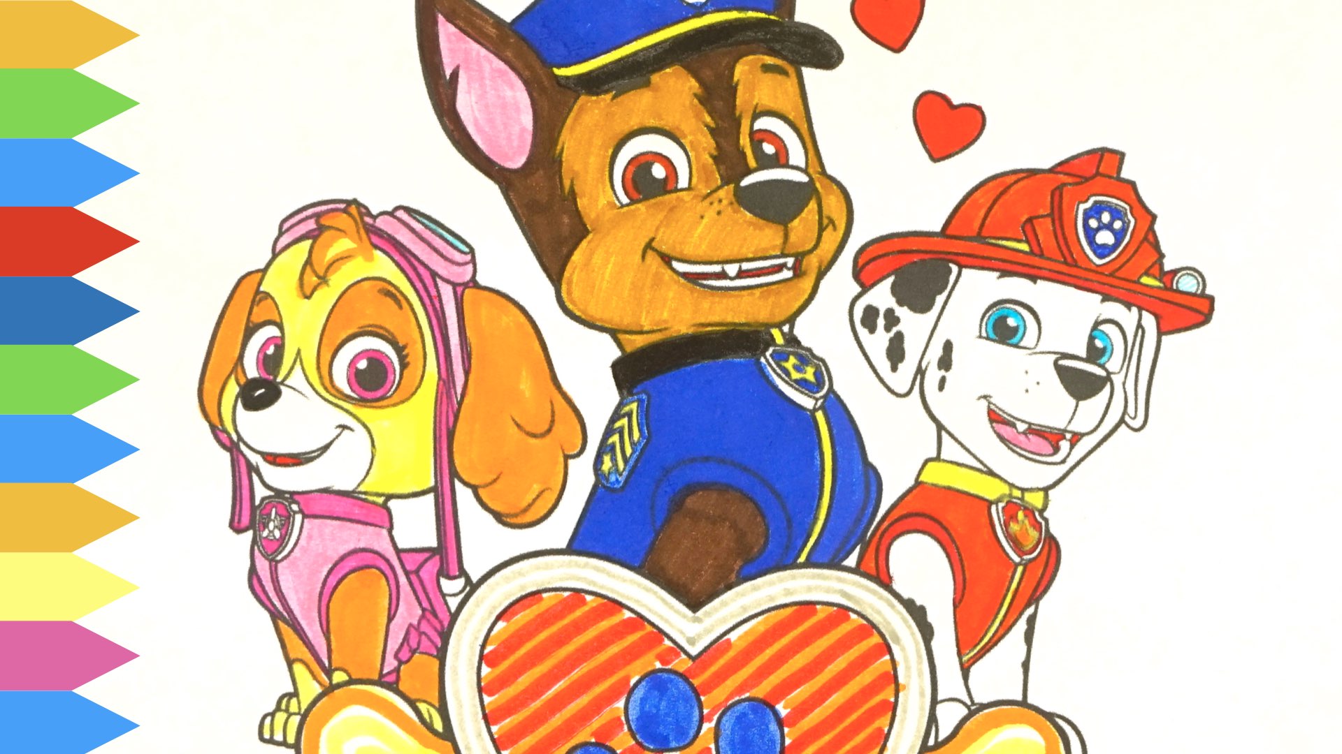 Щенячий патруль - раскраски, сюрпризы и игрушки из мультиков смотреть онлайн
