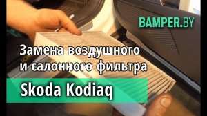 Замена воздушного и салонного фильтра Skoda Kodiaq