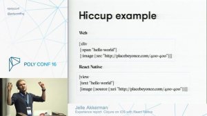 PolyConf 16: Experience report - Clojure on iOS with React Native / Jelle Akkerman