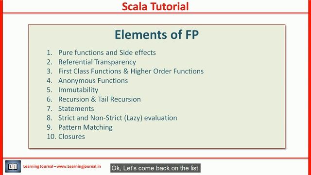 Scala Tutorial - Elements of Functional Programming - Part 2
