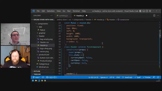Магазин на React - код рев'ю смотреть онлайн