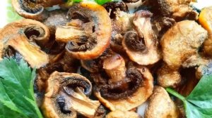 Шампиньоны жареные! Вкусно и быстро!