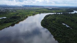 Река Чулым с высоты