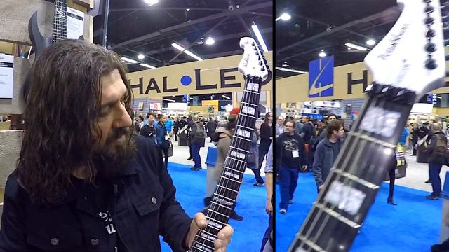 Marzi Montazeri NAMM 2017 Washburn booth with Jason McNamara смотреть онлайн