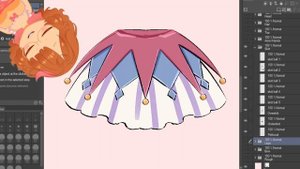 Drawing and Cutting Parts for  a Chibi Vtuber Model
