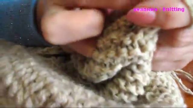 Вязание донышка шапки спицами / Knitting The Bottom Of The Cap With Knitting Needles