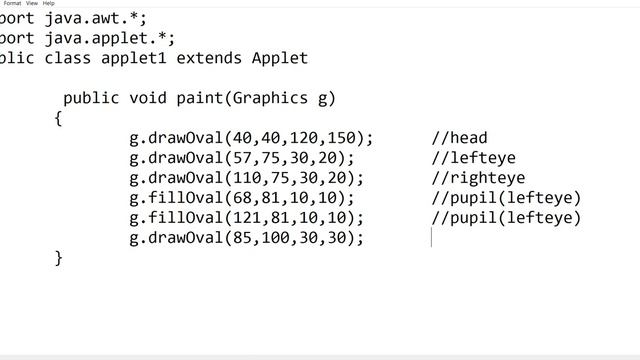 Smiley face using Applet java in hindi||Advance java||Learningstrome Academy смотреть онлайн