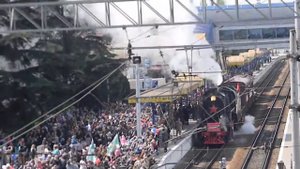 Прибытие Поезда Победы Симферополь 13 апреля 2016