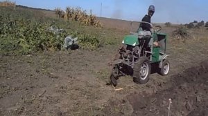 мини-трактор самодельный с плугом