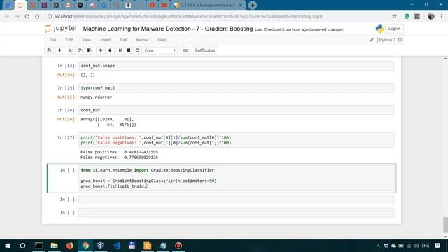 Machine Learning for Malware Detection - 7 - Gradient Boosting смотреть онлайн