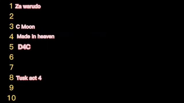 Топ звуков стендов из ДжоДжо смотреть онлайн