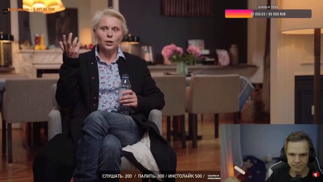 Ларин смотрит Соболева и интервью Трояновой