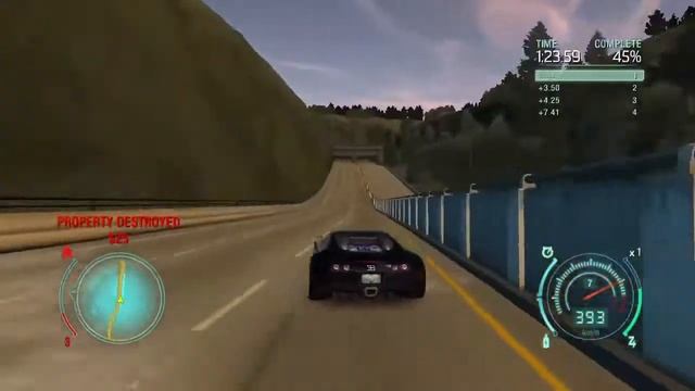 Need For Speed UnderCover | Bugatti Veyron | Insane Speed | 400 kph | 250 mph смотреть онлайн