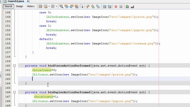 Les Interfaces Graphiques avec swing 12 لعبة حجر ورقة مقص الواجهات الرسومية смотреть онлайн
