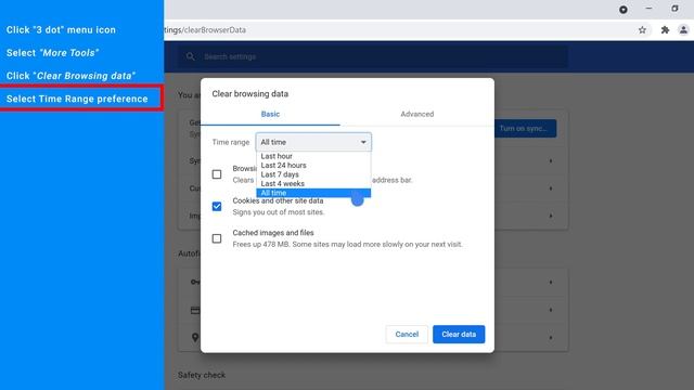 CHROME HOW TO DELETE [CLEAR] HISTORY (Clear Steps) смотреть онлайн