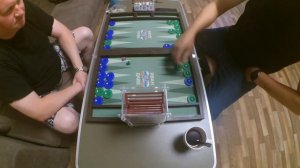 Виталий Фесенко - Иван Даве. Дружеский матч длинные нарды до 6ти. часть 1