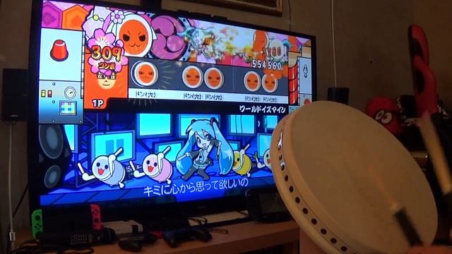 【Taiko no Tatsujin Wii 4】Hatsune Miku - World is Mine FC смотреть онлайн