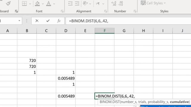 Binomial Problem Solved Step By Step Using Both Excel's =BINOM.DIST Function and the Formula MyLab смотреть онлайн