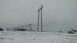 Демонтаж опоры ЛЭП 330