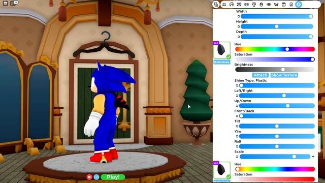 How to make Sonic The hedgehog in Robloxian High school [ Roblox ]