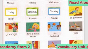 Vocabulary Unit #2 | Academy Stars 2