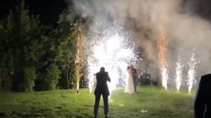 Фейерверк на свадьбу Каньон 02.08.2020, вертушка, дорожка из фонтанов, вспышки , золотые фонтаны 8м