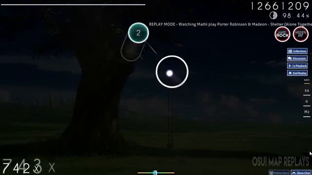 [Osu! Replay] Mathi | Shelter - Alone Together | HardRock/Hidden смотреть онлайн