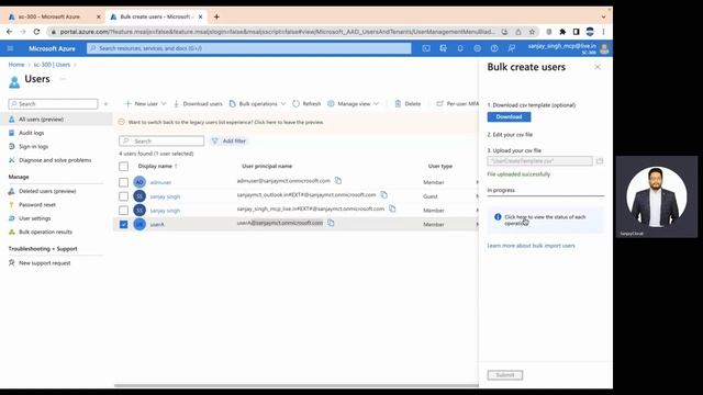 Entra ID Bulk User Creation смотреть онлайн