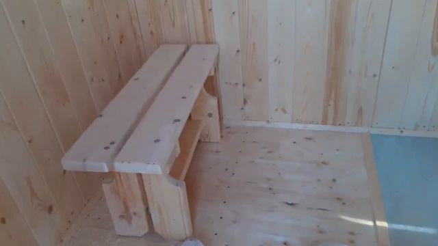 Модульная баня 2,4х4 с 1-но скатной крышей под ключ.