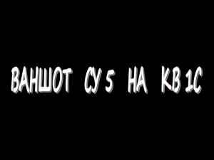 Ваншот СУ 5 на КВ 1С