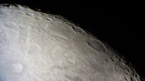 The Moon Through A Skywatcher 10" Dobsonian Telescope on 7-30-12