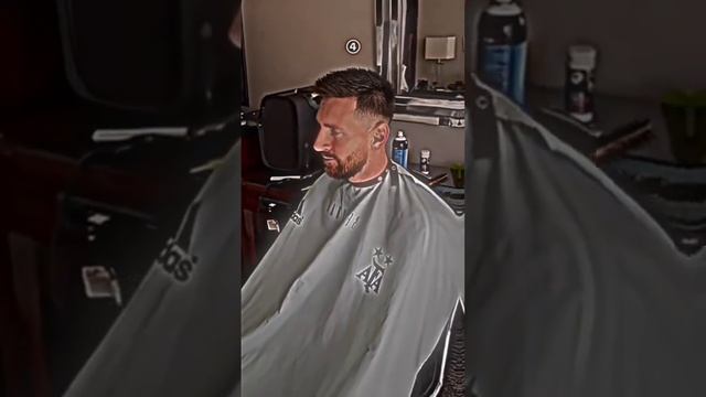 Messi Hair Cut time #shortvideo #youtubeshorts