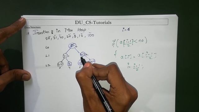 Lecture 50 Insertion In MAX HEAP Part 1 (Hindi) смотреть онлайн