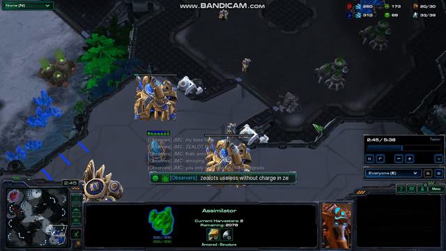 Starcraft 2 1v1 Ranked Protoss Zealot Rush смотреть онлайн