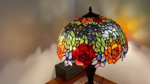 Яркие лампы из витражного стекла в стиле Тиффани! Цвета просто сказка! Tiffany-style ???