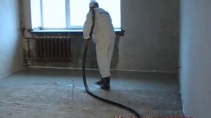 Выравнивание пола.ЭКОПОЛ ( наливной гипсовый пол)