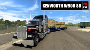 KENWORTH W900 86 STUDIO SLEEPER l - American Truck Simulator (ATS) | Thrustmaster T300 GT