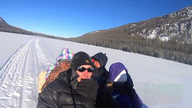 Дорогой длинною... По Мультинскому озеру на снегоходе! смотреть онлайн