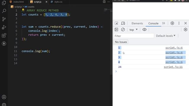 Javascript Array Reduce Method | Hindi Urdu